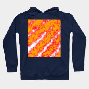 white, red and orange colors Hoodie